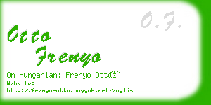 otto frenyo business card